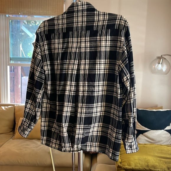 Saint Laurent Rive Gauche black and white button up shirt - Picture 2 of 4